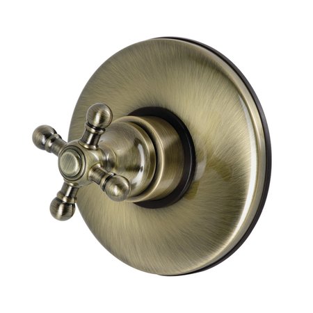 KINGSTON BRASS Volume Control, Antique Brass KB3003BX